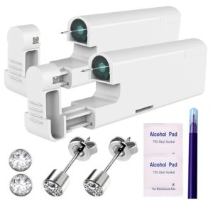 KAIQIKAIXI 2Pcs Ear Piercing Kit