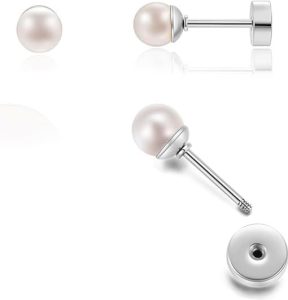 Renkovte Pearl Stud Earrings
