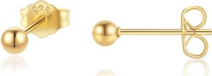 Renkovte Tiny Ball Stud Earrings