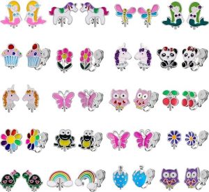 SYNLIN Kids Clip-on Earrings