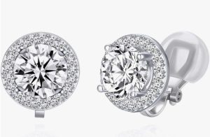 YOQUCOL Cubic Zirconia Crystal Clip On