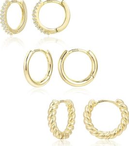 ALEXCRAFT Hypoallergenic Hoops Earrings