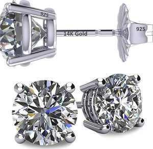Central Diamond Center Fake Diamond Earrings
