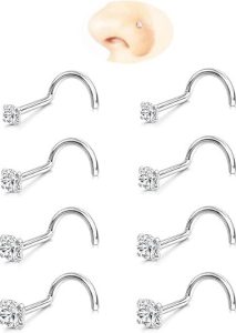 GingYing Corkscrew Nose Piercing