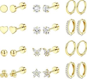 Jstyle Hypoallergenic Surgical Earrings