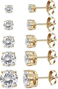 Kainier Best Fake Diamond Earrings