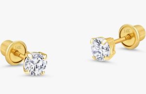 Lovearing Screw Back Baby Girls Earrings