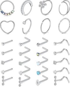 Mayhoop 20g Nose Rings Hoops & Studs