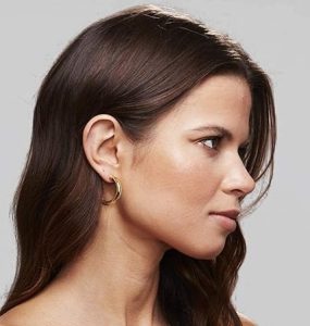 PAVOI 14K Gold Plated Chunky Open Hoops