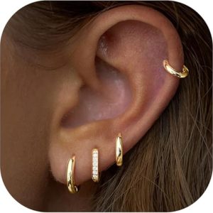 Poxtex Trendy Jewelry Set for Helix Piercing
