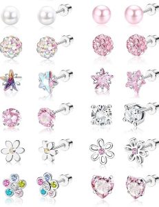 SAILIMUE Hypoallergenic Screw Back Earrings