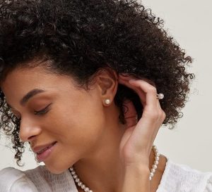 THE PEARL SOURCE Real Pearl Earrings