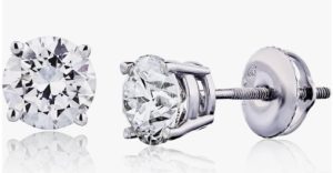 The Diamond Channel Diamond Stud Earrings