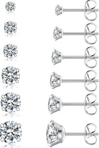 Wssxc 6 Pairs Stud Earrings Set
