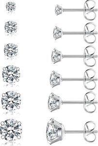 Wssxc Hypoallergenic Cubic Zirconia Earrings