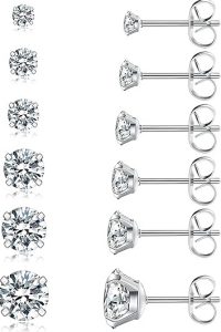Wssxc Hypoallergenic Stud Earrings Set