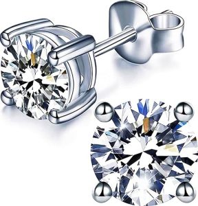 YODEWA Fake Diamond Stud Earrings
