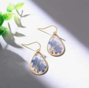 AUNTESIGN Forget-Me-Not Wildflower Earrings