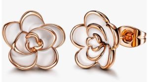 AllenCOCO Rose Flower Stud Earrings for Sensitive Ears