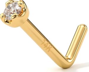 Body Candy 14K Solid Gold Nose Ring