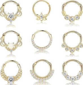 Drperfect Septum Rings Opal Daith Earrings