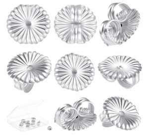 Hicarer 8 Pieces Earring Backs for Droopy Ears