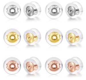 Kerryjewl Silicone Earring Backs for Studs