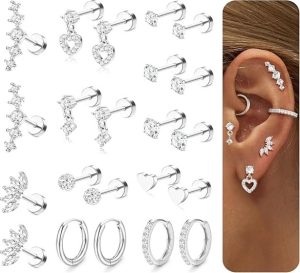 LOLIAS Hypoallergenic Tragus Helix Piercing Jewelry