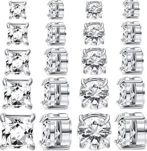 NEWITIN 9 Pairs Magnetic Earrings