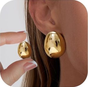 Risamil 14K Gold Plated Chunky Earrings