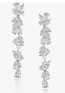 SWEETV Cubic Zirconia Bridal Earrings