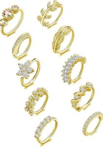 Tornito 10Pcs Nose Ring Hoop Earrings