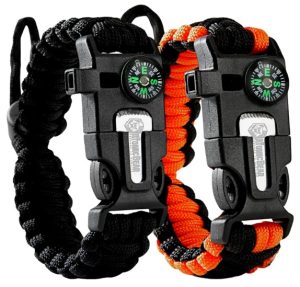 Atomic Bear Paracord Bracelet (2 Pack)