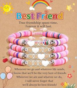 BOCHOI 4Pcs Best Friend Bracelets