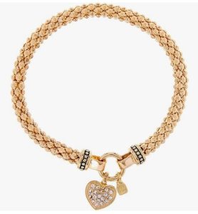 Nine West Women's Pave Heart Stretch