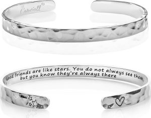 Carviell Engraved Friend Friendship Bracelets