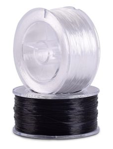 KONMAY 2 Rolls 0.8mm Flat Stretchy Bracelet Strings