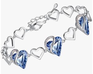 Leafael Infinity Love Heart Link Bracelets