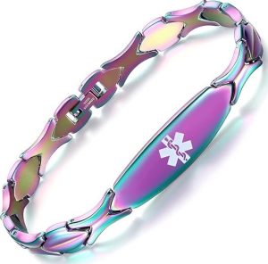 LinnaLove Fashion Shiny Medical Alert Bracelet