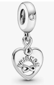 PANDORA Friends Forever Heart Dangle Charm