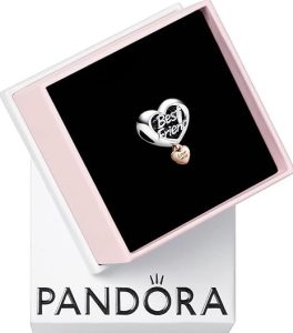 PANDORA Love You Best Friend Heart Charm