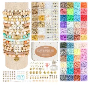 Pizooro Clay Beads 3 Boxes Bracelet Making Kit
