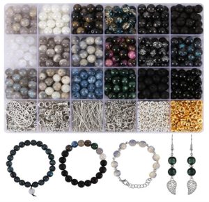 RUOMOXI Y Glass Beads for Bracelets Making