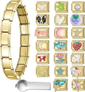 SWEETV Italian Charm Bracelet for Customization