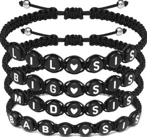 Seensea Personalized Name Bracelets for 4