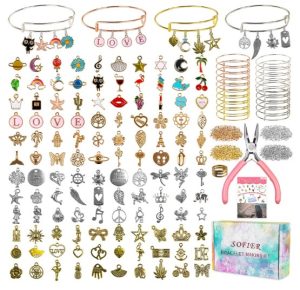Sofier 542pcs Bangle Bracelet Making Kit