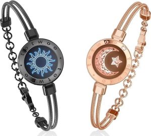 TOTWOO Long Distance Touch Bracelets for Couples