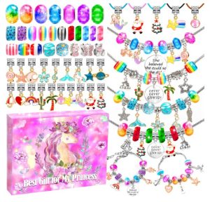 AMAZING TIME 130 Pcs Charm Bracelet Making Kit