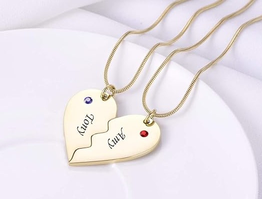 Best Friend Necklaces for 2 with Names