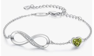 CDE Birthstone Charm Link Bracelet